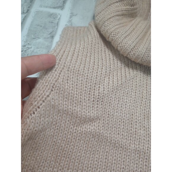 Mossimo Sweater Vest Cable Knit Cream Women’s Turtleneck Sz XS/TP - Picture 4 of 8